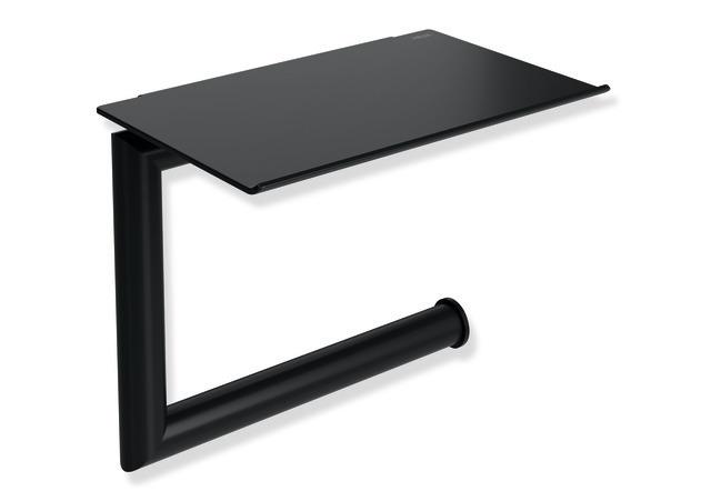 Artikelbild 1 des Artikels „HEWI Toilettenpapierhalter System 162 137x110mm, d 15mm, m Ab, pb, sw matt pulverbeschichtet, schwarz tiefmatt“