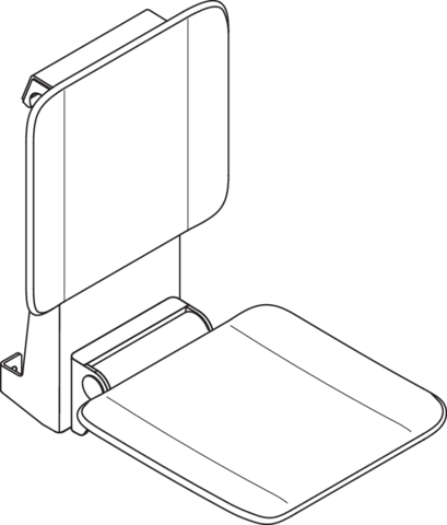 Artikelbild 2 des Artikels „HEWI Einhängesitz System 900 350x533x526mm, E pb an m, KST ma anthr. Edelstahl pulverbeschichtet anthrazit matt, Kunststoff matt anthrazit“