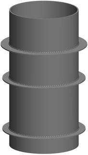 ATEC Mündungs-Schalldämpfer MSD 94, DN 250, 400mm, für Heizkessel