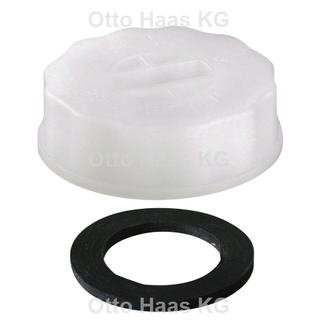 HAAS Blindkappe OHA 1", f PE-Unterputz-Geräte-Siphon, natur