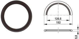 BOSCH Ersatzteil TTNR: 63043454 Dichtring 120x152x10mm everp