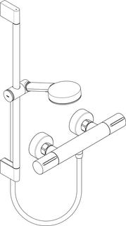 hansgrohe Brauseset Pulsify Select S 3jet, EcoSmart, 6,9 l/min