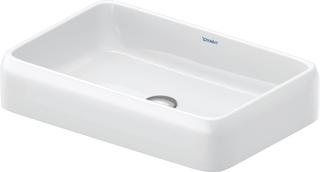 Duravit Aufsatzbecken Qatego 60x40cm, o HL, Ü, HL, gs, w hgl HygGlaze