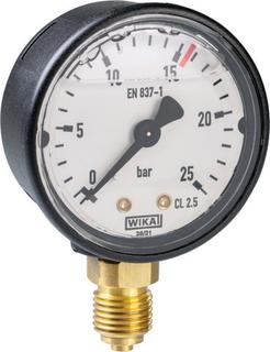 Manometer 0-25bar AG G1/4 D50mm K15,6 mit Glyzerinfuellung