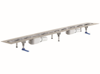 Dallmer Duschrinne CeraLine Plan F Duo 1300, L1 1300/L2 1400/L3 500mm, DN 50