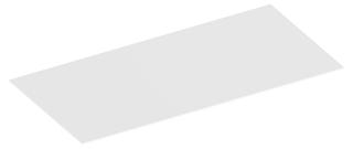 Keuco Abdeckplatte Edition 90 140,2x0,6x48,6cm, z Sideb. 140cm, we kl