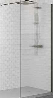 Kinedo Walk In Solo Design 140 Profil Graphit Glas Flutes 6mm H200cm