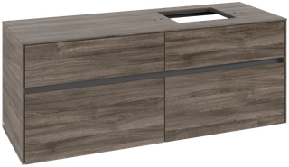 V&B Waschtischunterschrank Collaro 140x54,8x50cm, WT rechts, stone oak