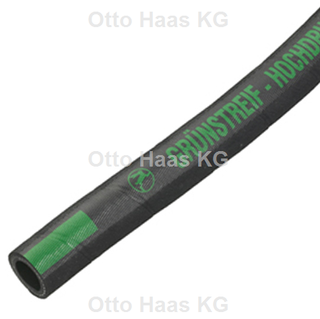 HAAS Gummi-Wasserschlauch OHA Grünstreif 3/4", W 5,0mm, b 20 GC 20 b, 40 m, gr/sw