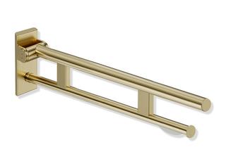 HEWI Stützklappgriff System 900 PVD Duo WC-Papierhal., 912mm, Messing gebürstet