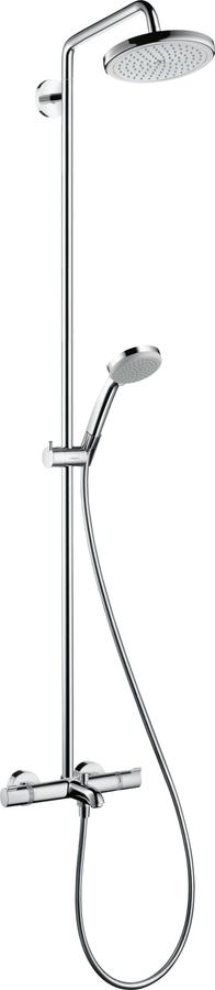 Artikelbild 1 des Artikels „hansgrohe Showerpipe Croma 220 mit Wannenthermostat, 1jet, chrom chrom“