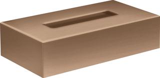 hansgrohe Kosmetikbox Axor Uni. Circular 265x145mm, Wandmontage, brushed red gold