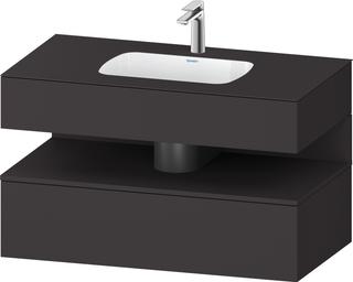 Duravit EinbauWT-Möbel-Set Qatego 100x55x60cm, graph matt, Konsolen-WTU