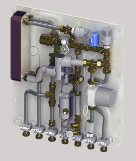 Uponor Combi Port M-Pro Wohnungsstation UFH 19 CB BP MS UL TL SS ZA
