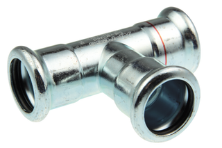 AIPS T-Stück VSH XPress C1414 54mm, C-Stahl, EPDM-O-Ring, M-Kontur