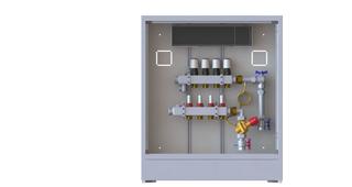 Danfoss Station UnoFloor Control 4R 4 HK, rechts mit AB-PM-Set, 24V