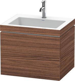 DU WTU L-Cube mit Vero Air 500x600x480 1 HL, 1 Auszug, Nussbaum Dunkel ES Ahorn