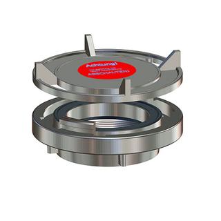 LORO X Festkupplung DN 100, m Deckel, Gew. Rp 4, a Aluminium
