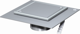 ACO Reinigungsverschl. FinorCR DN100/M125/ 90 Grad/ V2A, Deckel versch.