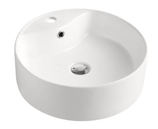 AQVAZONE Aufsatz-WT AQVA CERAMICA rd., 460x155mm, m ÜL/HL, weiß
