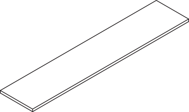 Artikelbild 2 des Artikels „HEWI Glasplatte 477 557mmx115mmx8mm, Klarglas 557 mm x 115 mm x 8 mm“
