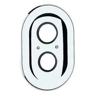 GROHE Rosette oval 47188 225x150 für Automatic 2000/Sentosa alt edelmessing