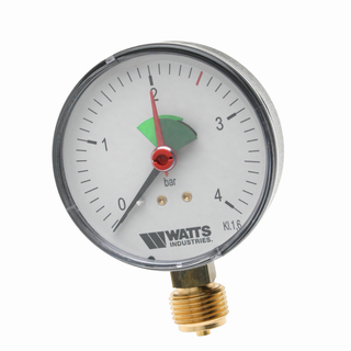 Watts Heizungsmanometer MHR 63/4, d= 63mm, G 3/8, radial