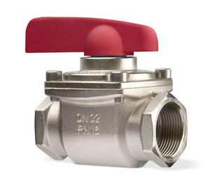 TA Trinkwasser-Kugelhahn TA 900 iSi DN 40, Rp 1 1/2, Handgriff rot