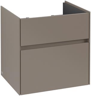 V&B Waschtischunterschrank Collaro 55,4x54,6x44,4cm, WT mit., truffle grey