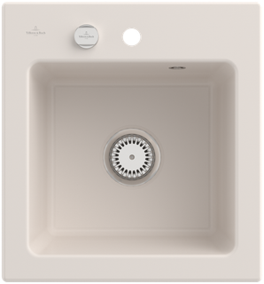 V&B Spüle Subway 45 XS m Abl.garn, Exzenter, crema CeramicPlus