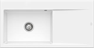 V&B Spüle Subway Style 60 Spülbecken links, weiß alpin CeramicPlus