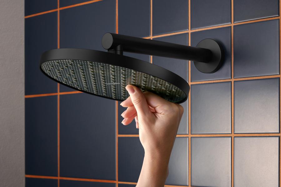 Artikelbild 4 des Artikels „hansgrohe Kopfbrause ACT S 1j, DN15, EcoSmart, 8 l/min, mattschwarz 7,2 l/min | mattschwarz“
