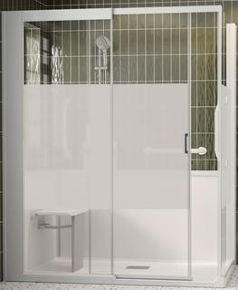 Kinedo KMagic Royal Plus F120x80 Ecke Halb Schiebetür Therm 3Griff Ksitz Mglas