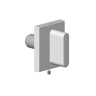 DO Gr. f.WT ERSATZTEILE 90207005106 60 x 47,5 x 40 mm Dark Platinum gebürstet