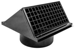 Wolf Wandhaube DN 150mm, schwarz (RAL 9005)