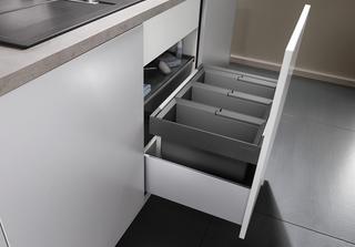 Blanco Abfallsystem FLEXON II 60/3 3 Behälter, mit Systemdeckel, je 15 l