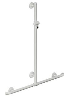 HEWI Duschhandlauf System 800 K 1250x962mm, we, m versch.b. Brausest.