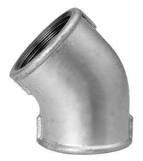 HS Winkel 120 DN 80, 3", 45Gr, IG/IG, kurz, Edelstahl
