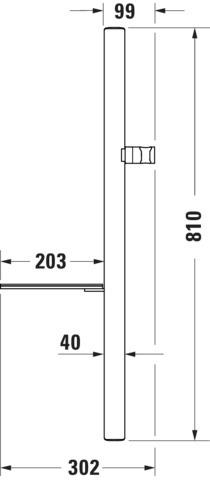 Artikelbild 10 des Artikels „Duravit Brausestange 800mm, aus Aluminium/Kunststoff, chrom chrom“
