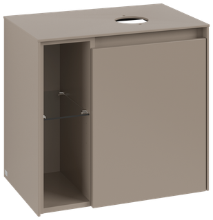 V&B Waschtischunterschrank Collaro 60x54,8x38cm, WT r, LED 2,9 W, Tau