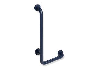 HEWI Winkelgriff 801 m Kern u. Stahlros., 600x300mm, stahlbl.