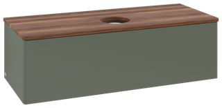 V&B WTU o. F-Struktur -Beleuchtg. Antao 120x36x50cm, WBP w. wal, lea gre. m Lac