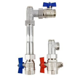 Strawa Anschl.-Garn e-class AG-V-WMZ-1F 1" AG, BL 150mm, Vertik, WMZ-Distanzrohr