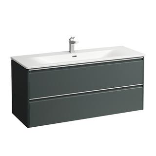 Laufen Waschtisch PALACE Set Base 120x54,3x45cm, L, 2 L., Le AL elo, Grau