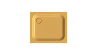 Duschwanne BetteSupra 5770 90x75x6,5cm, Wannenträger, curry