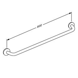 Artikelbild 2 des Artikels „Haltegriff, 600 mm Weiß “