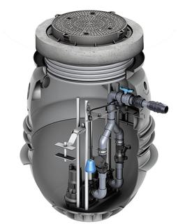 ACO Pumpstation Powerlift-P Abdeckung Klasse B, m. Aufs.st