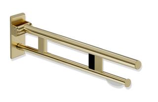 HEWI Stützklappgriff System 900 PVD Duo m., Halt., FSA, re, 712mm, MS geb.