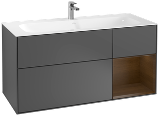 V&B WT-Unterschrank Wandbel. Finion 119,6x59,1cm, Reg re wal ven, Anthrac. m