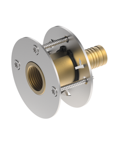 TECE Uni.-Wanddurchführung TECElogo Push 16mmxRp 1/2, Rotguss/Siliziumbronze
